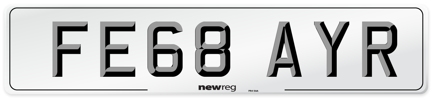 FE68 AYR Number Plate from New Reg